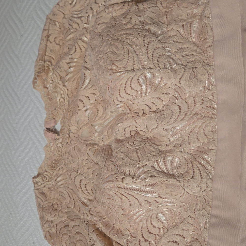 NWT Pink Lace BEBE Dress - Long Sleeve  Size 8 - Picture 5 of 13